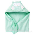 100% cotton bamboo baby towel with hooded and embroidery brand